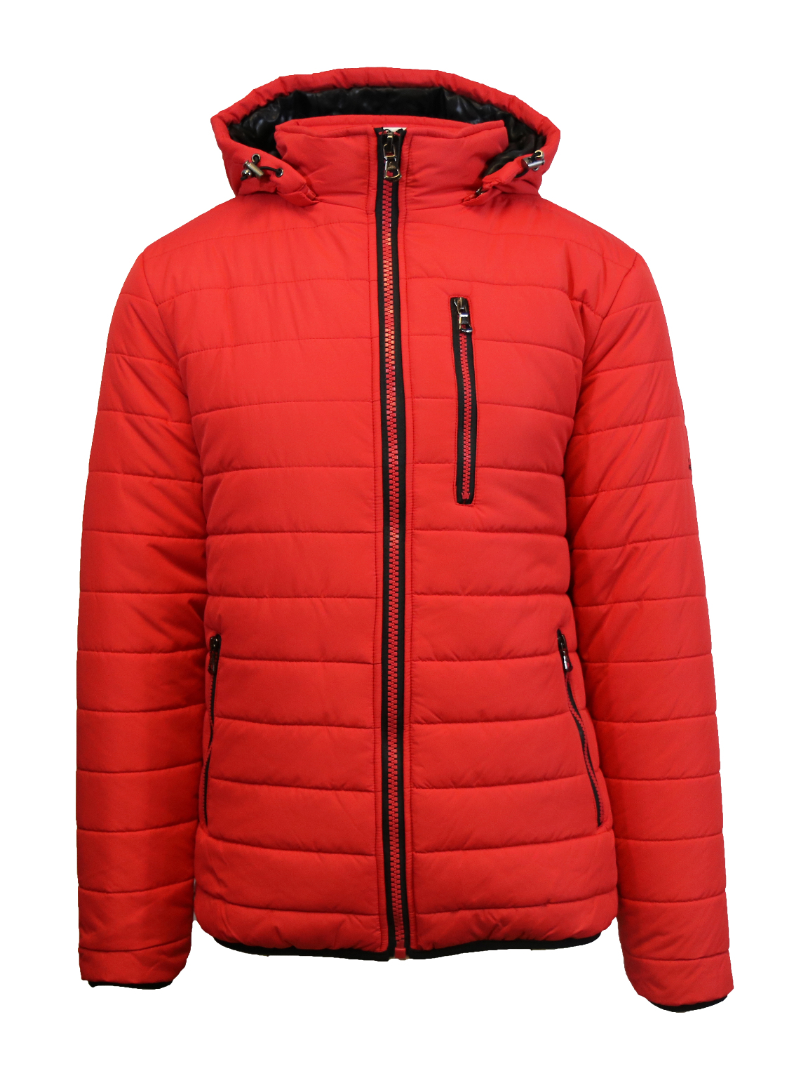 Wholesale Boy's Puffer Bubble Jacket - Red/Black Sizes 8-18 (SKU ...