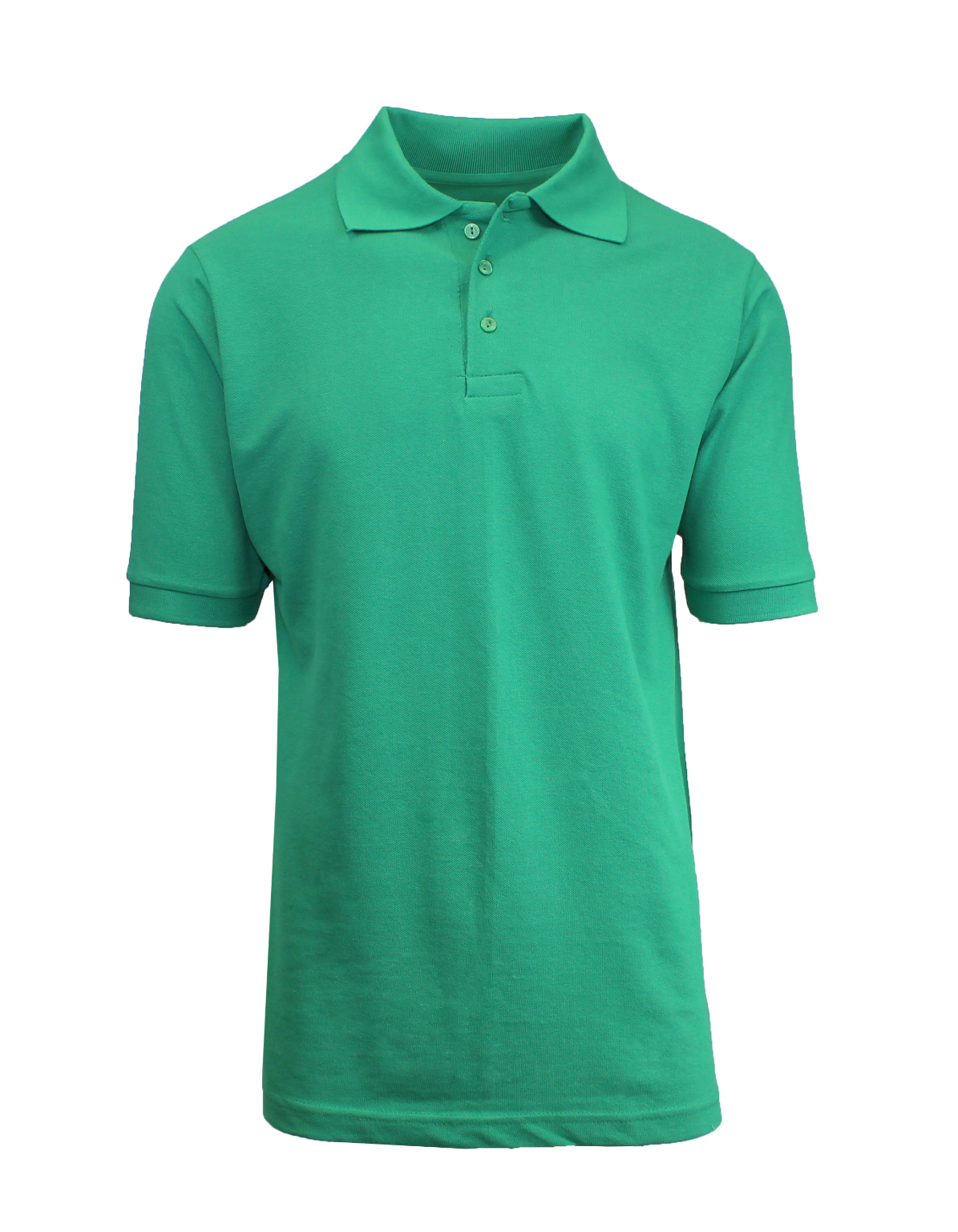 Wholesale Boys' Uniform Polo Shirts - Green, Size 5 - DollarDays