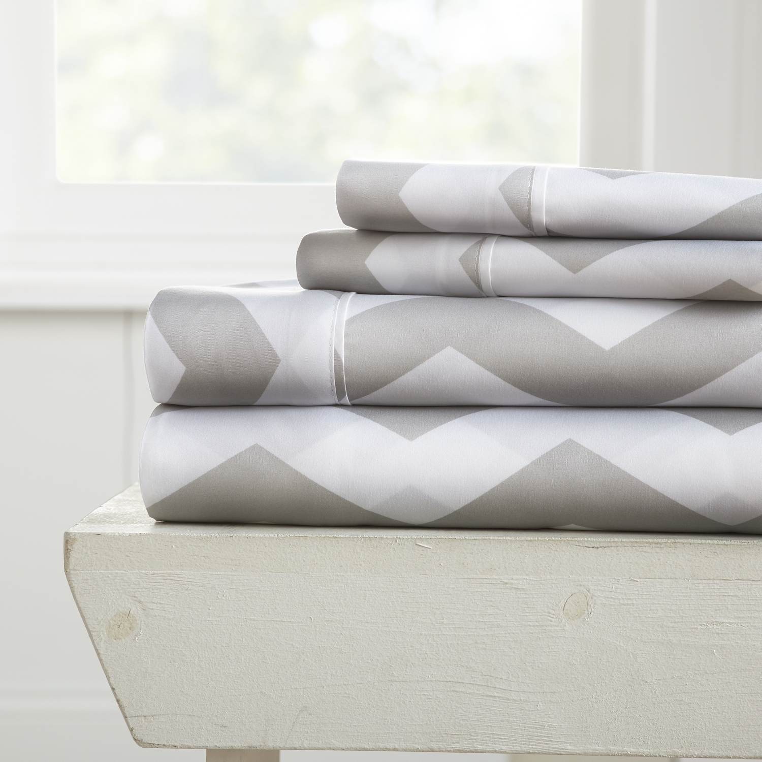 Casual Comfort Premium Ultra Soft Vine Pattern Duvet Cover Set, One Size, Gray