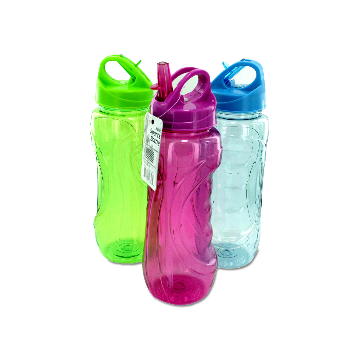 Wholesale 28 oz Sports Water Bottles with Built-In Straw