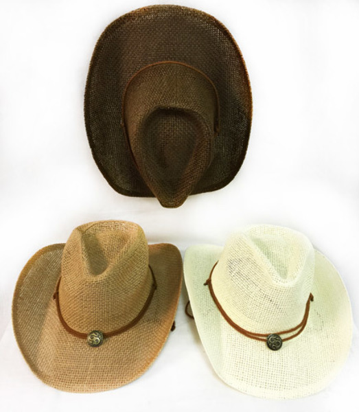Wholesale Mesh Cowboy Hat Medallion | DollarDays