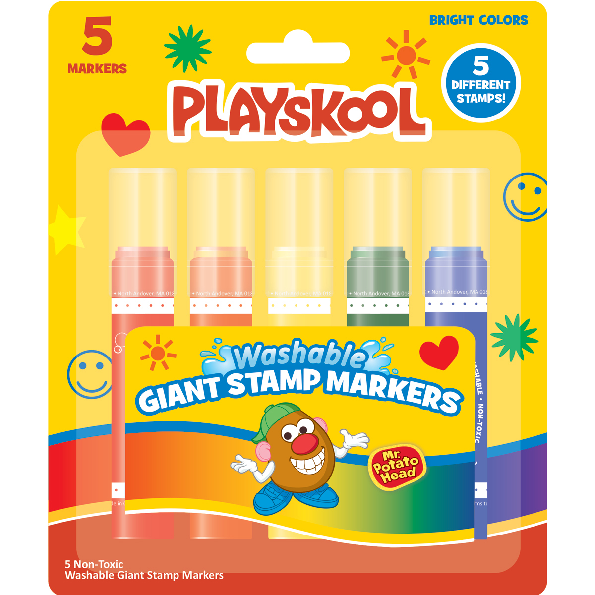 Mr. Potato Head 5-Count Washable Giant Stamp Markers(96x$1.99)