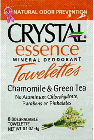 Wholesale Crystal Essence Mineral Deodorant Towelette - Cham(96x$0.72)