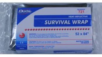 Wholesale Dukal Heat Reflective Survival Wrap - Blanket(250x$1.23)