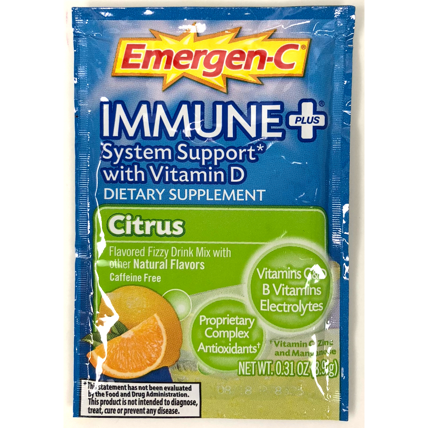 Emergen-C Immune Plus System Support With Vitamin D(60x$0.65)