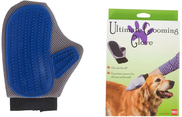 Wholesale Ultimate Pet Grooming Glove - Blue(24x$3.55)