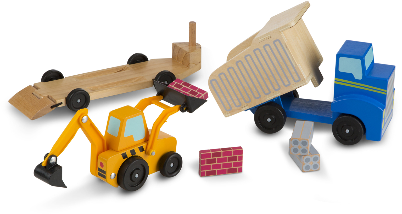 Melissa & Doug Dump Truck & Loader Interactive Toy, One Size, Multiple Colors