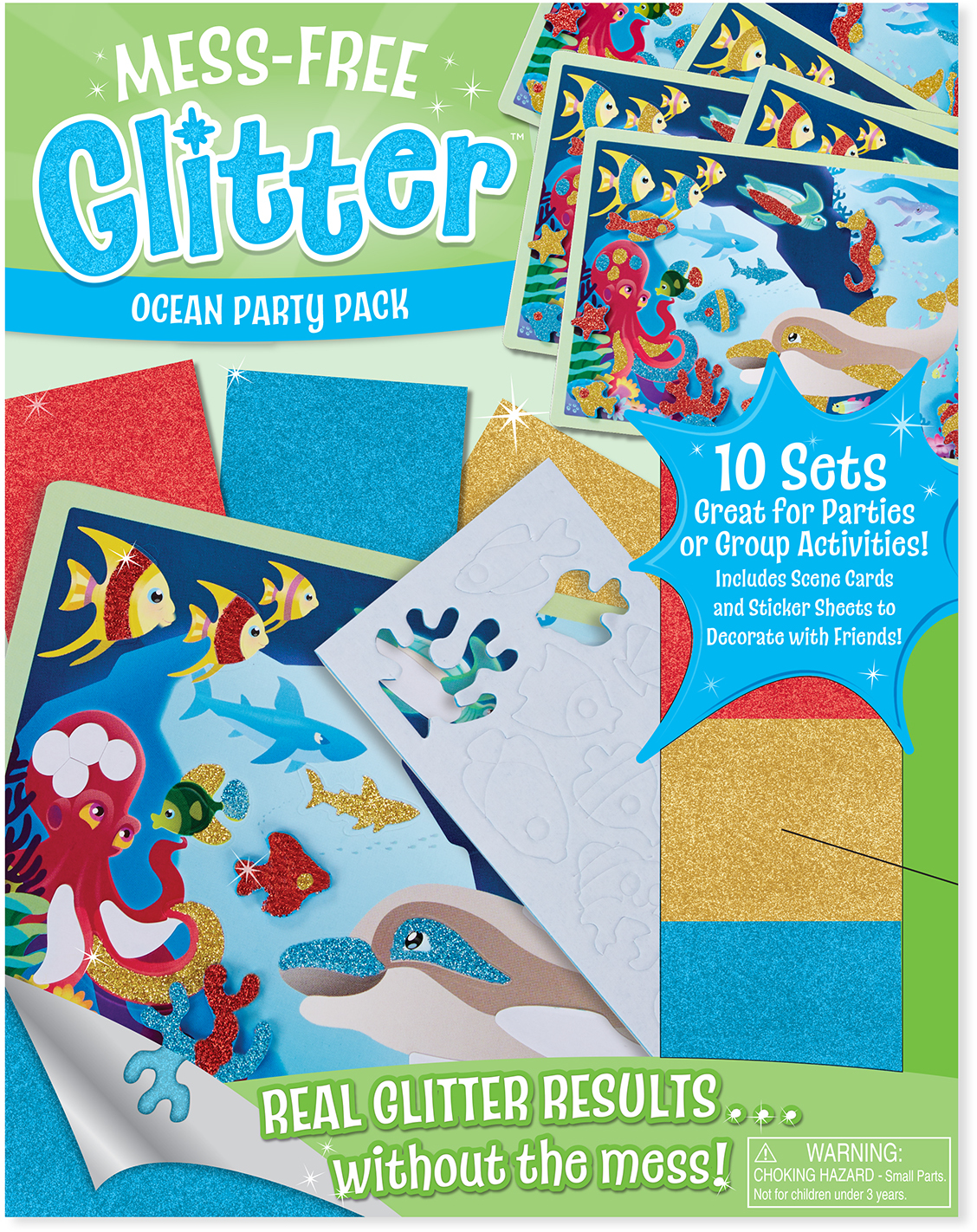 Wholesale Melissa & Doug Mess-Free Glitter Ocean Party Pack(12x$10.30)