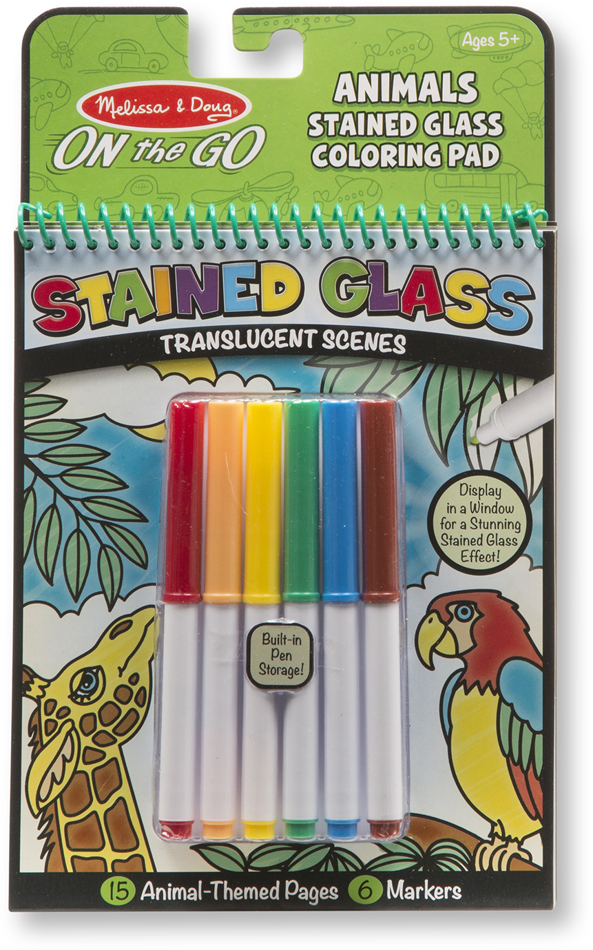 Wholesale Melissa & Doug On the Go - Stained Glass - Animals(48x$3.97)