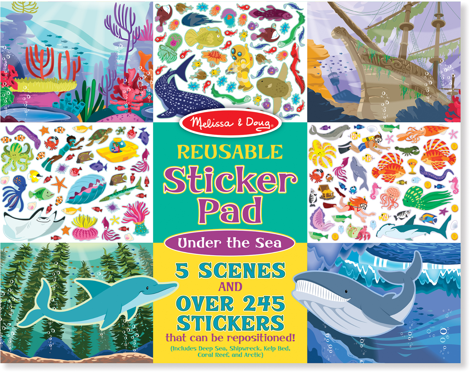 Melissa & Doug Reusable Sticker Pad - Under the Sea(20x$3.97)