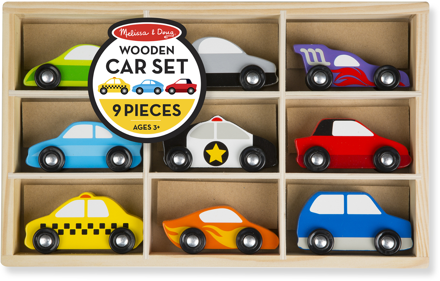 Wholesale Melissa & Doug Wooden Cars Set(12x$15.81)