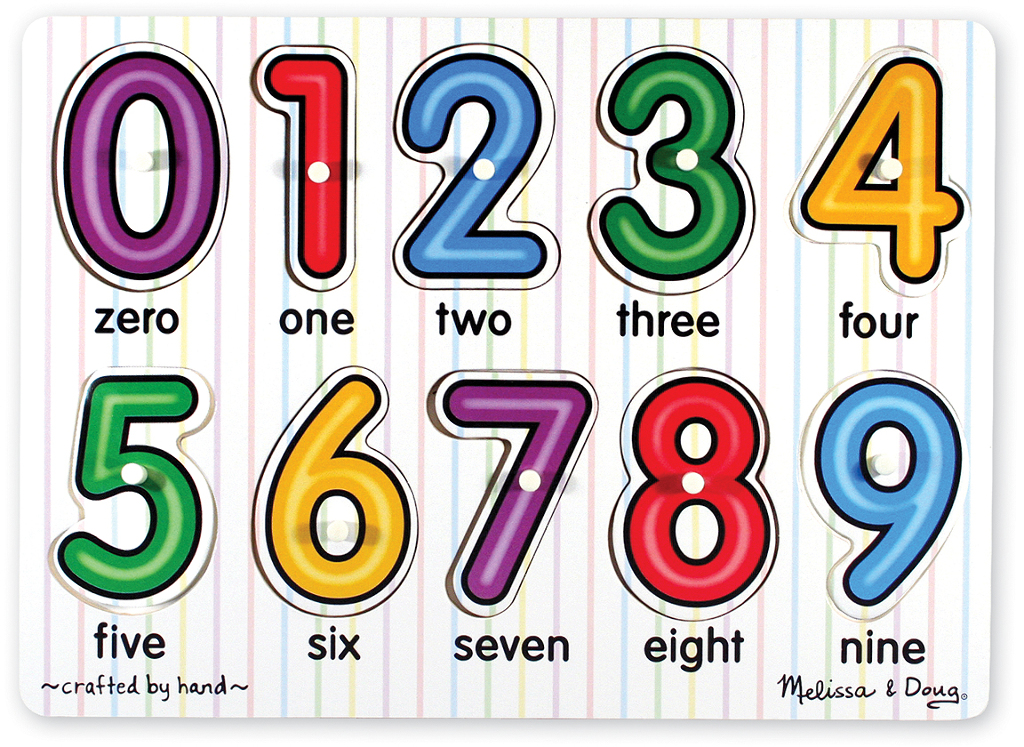 Wholesale Melissa & Doug See-Inside Numbers Peg Puzzle(48x$6.33)