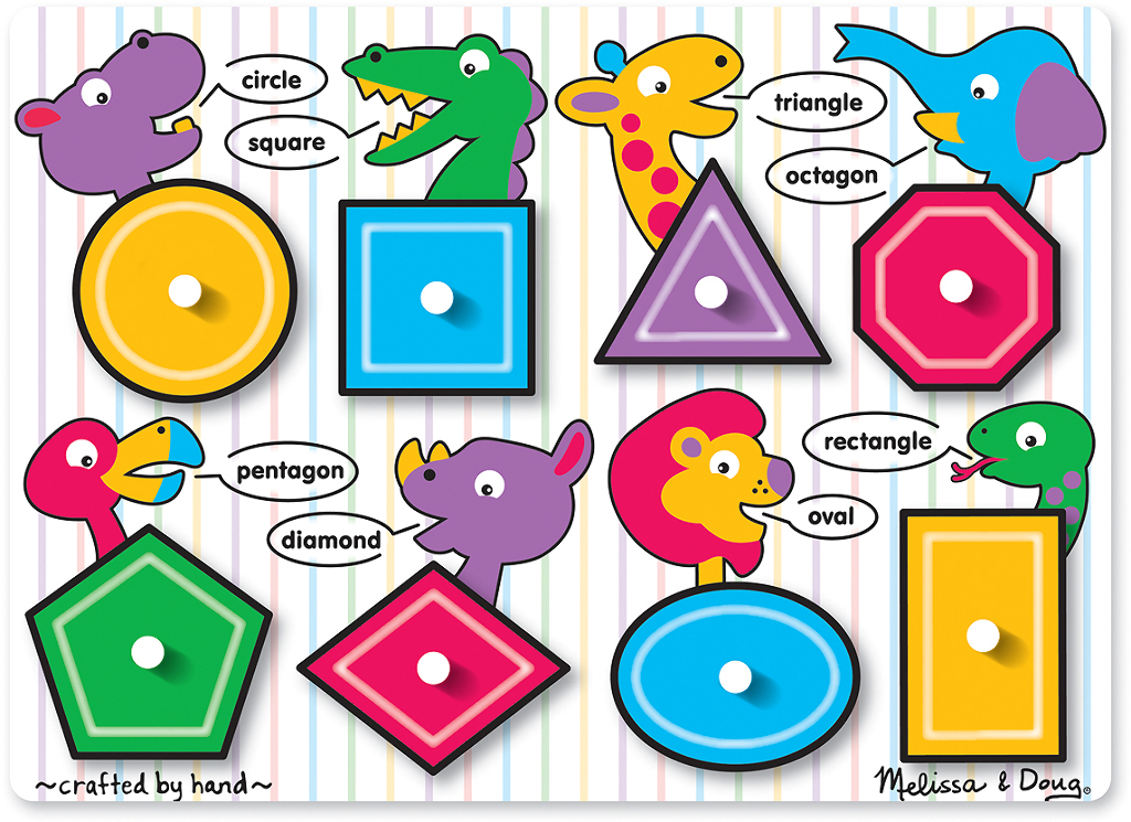 Wholesale Melissa & Doug Shapes Peg Puzzle(48x$6.33)
