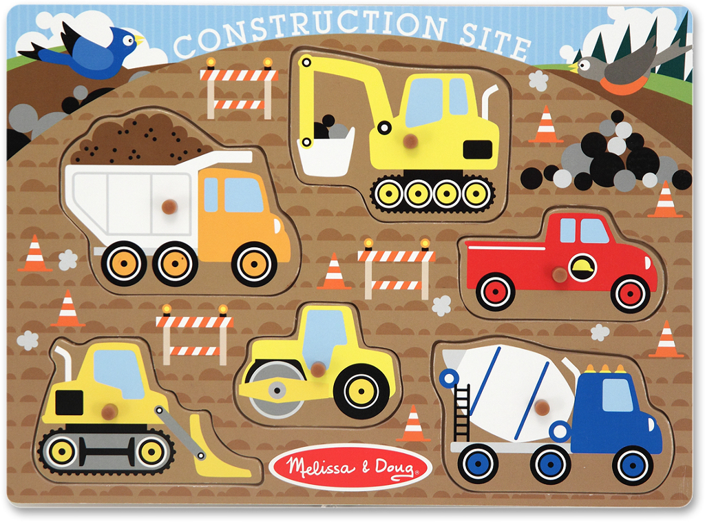 Wholesale Melissa & Doug Construction Site Peg Puzzle(48x$6.33)