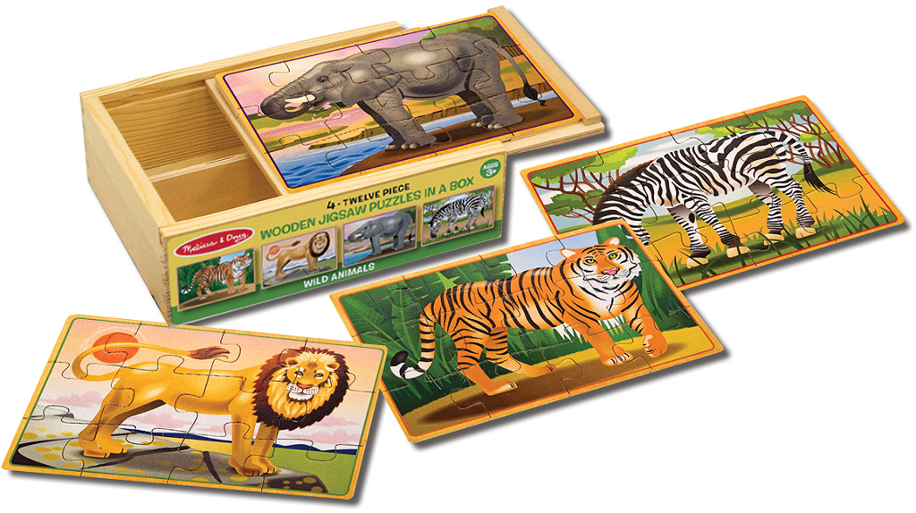 Wholesale Melissa & Doug Wild Animals Puzzle In a Box(24x$9.48)