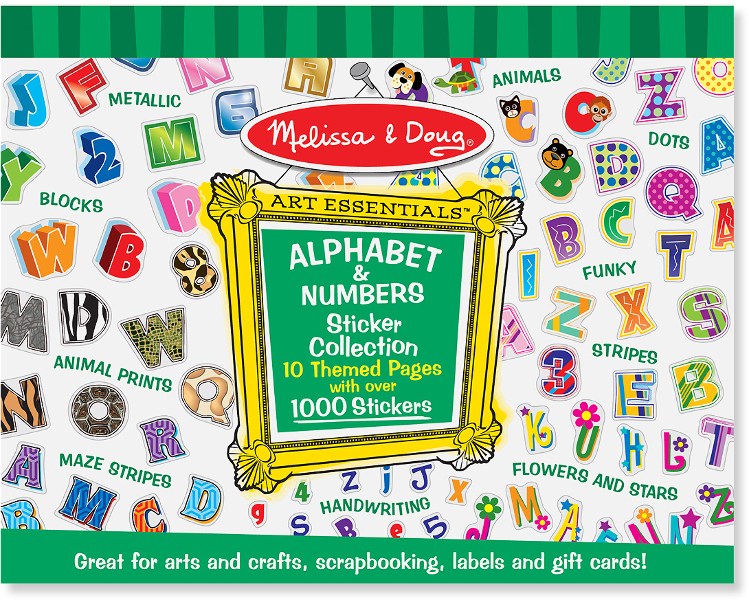 Melissa & Doug Sticker Collection - Alphabet & Numbers(40x$4.03)