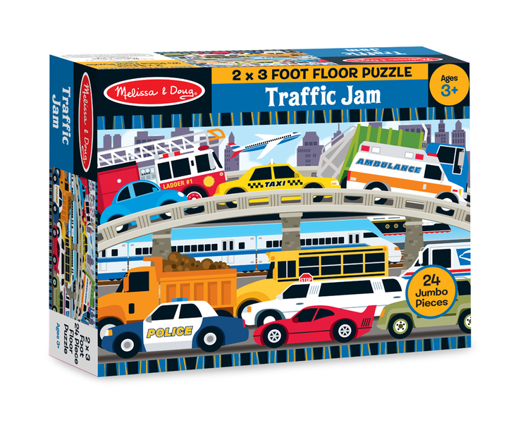 Wholesale Melissa & Doug Traffic Jam Floor Puzzle 2'X3'(6x$10.30)