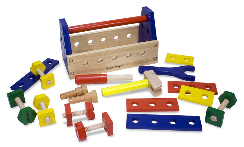 Melissa & Doug Take-Along Kids Tool Kit Toy Tool, One Size, Multiple Colors
