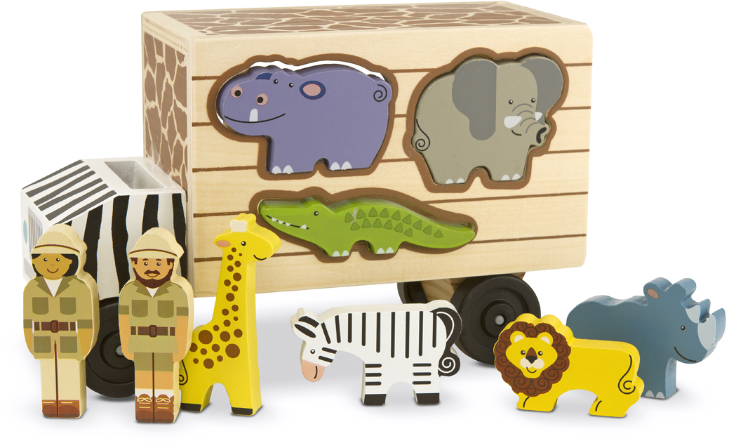 Melissa & Doug Safari Animal Rescue Truck Interactive Toy, One Size, Multiple Colors