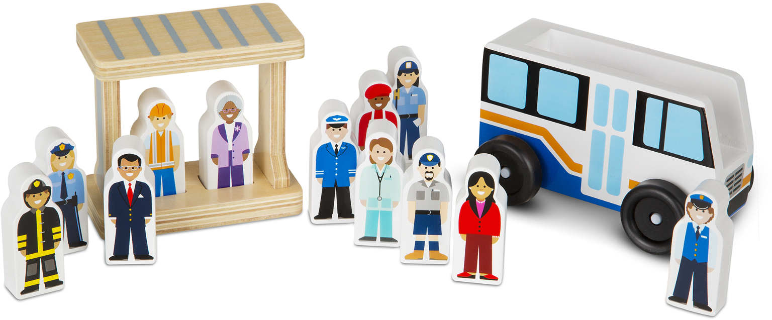 Wholesale Melissa & Doug Off to Work Bus Set(6x$11.85)