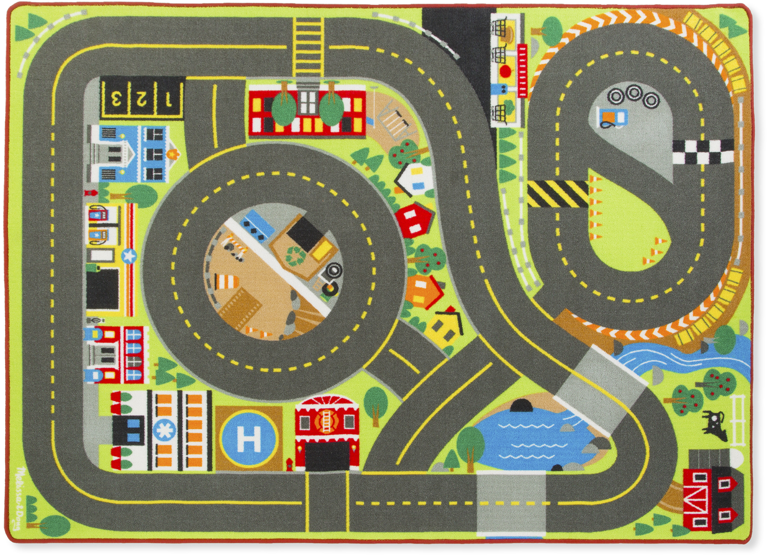 Melissa & Doug(R) Jumbo Roadway Activity Rug