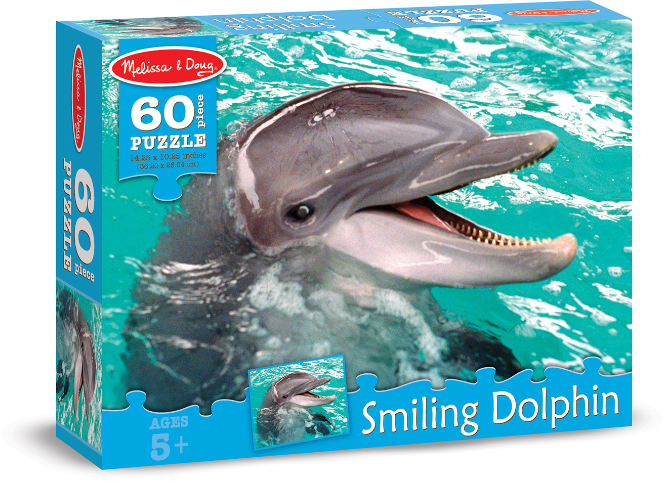 Melissa & Doug 0060 PC Smiling Dolphin Cardboard Jigsaw(18x$5.51)