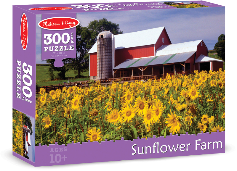 Melissa & Doug Sunflower Farm Cardboard Jigsaw- 300 Piece(12x$7.94)