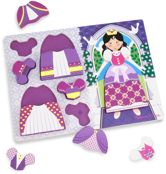 Wholesale Melissa Doug Princess Dress-Up Chunky Puzzle | DollarDays