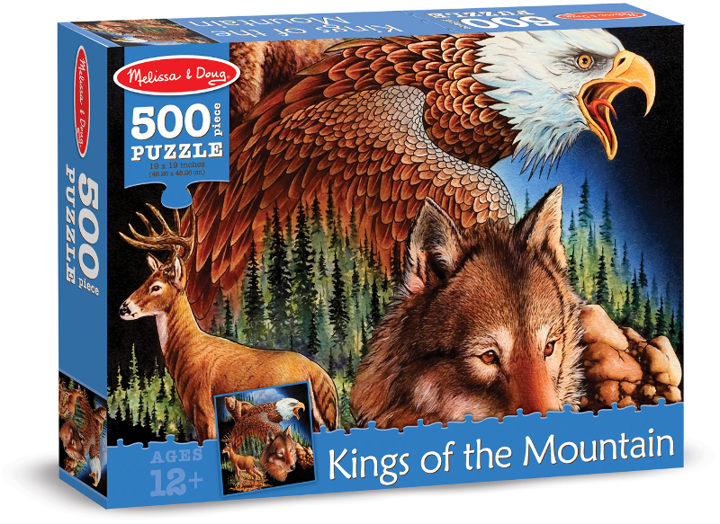 Melissa & Doug King of the Mountain Cardboard Jigsaw- 500 Pi(12x$7.94)