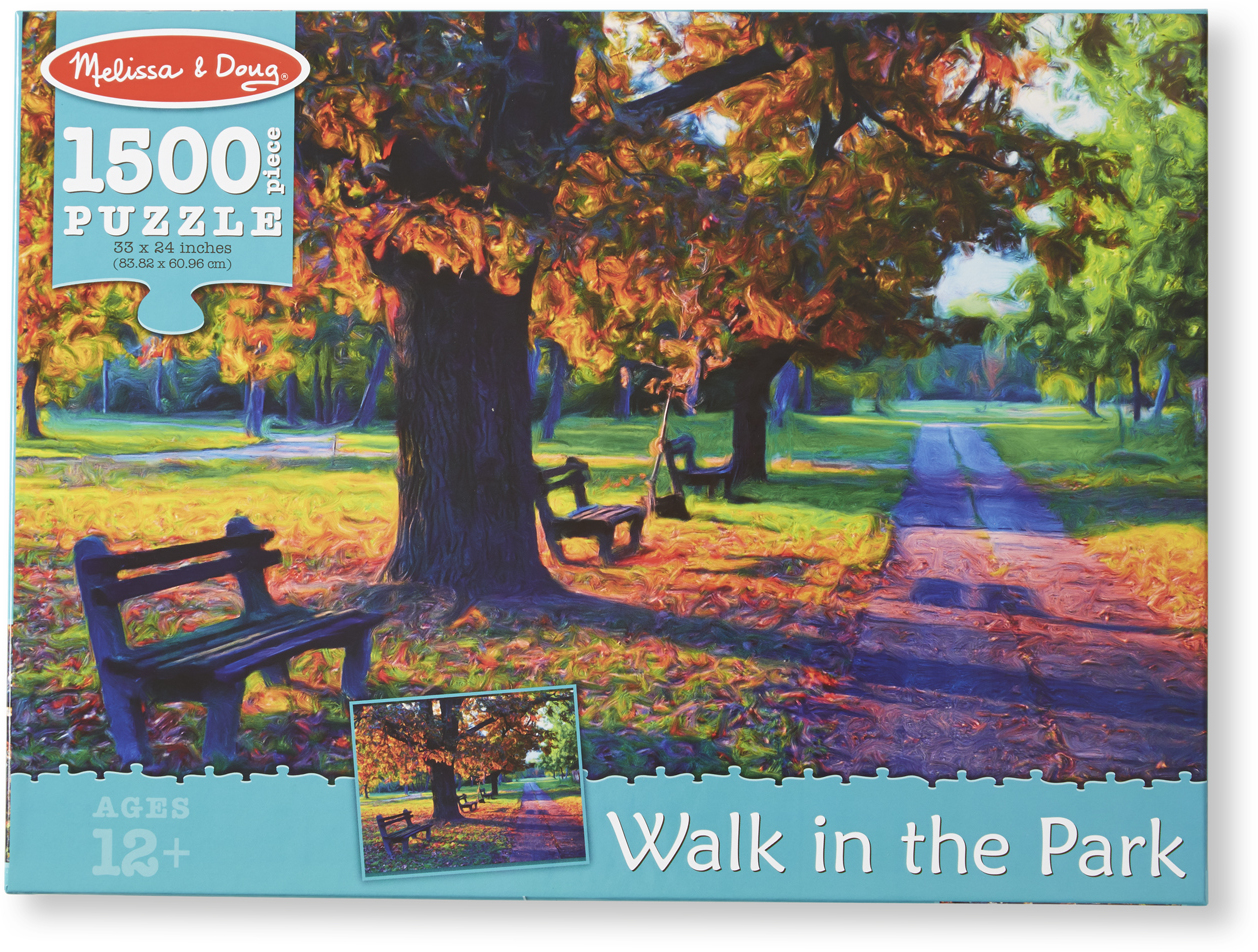 Melissa & Doug 1500 PC Walk In the Park Cardboard Jigsaw(6x$11.85)