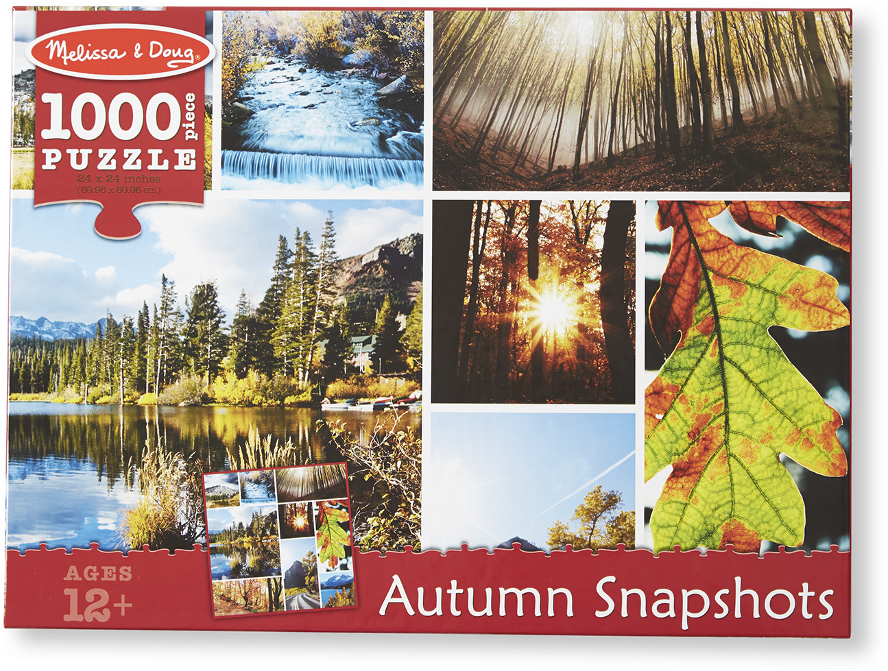 Melissa & Doug 1000 PC Autumn Snapshots Cardboard Jigsaw(6x$10.30)