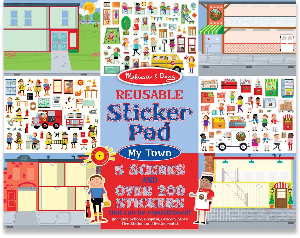 Wholesale Melissa & Doug Reusable Sticker Pad - My Town(20x$3.97)