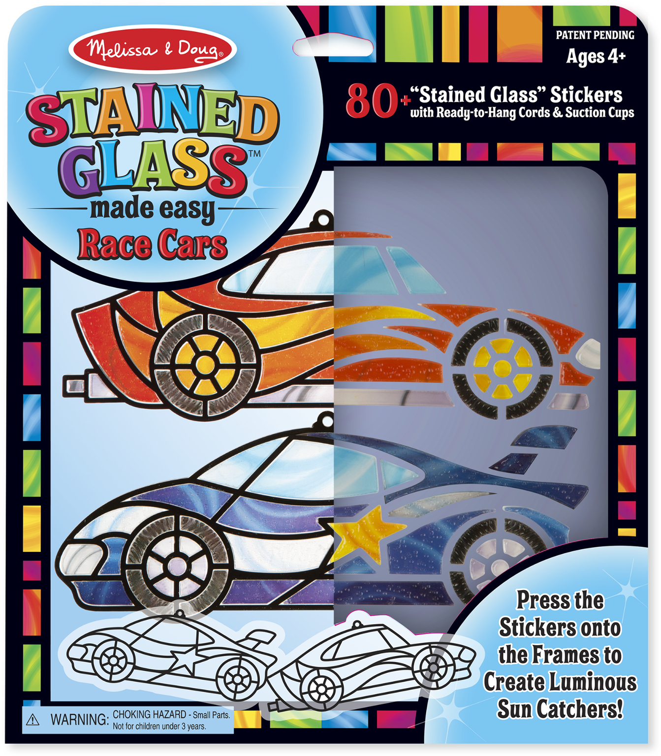 Melissa & Doug Stained Glass Made Easy - Race Cars Ornaments(24x$7.94)