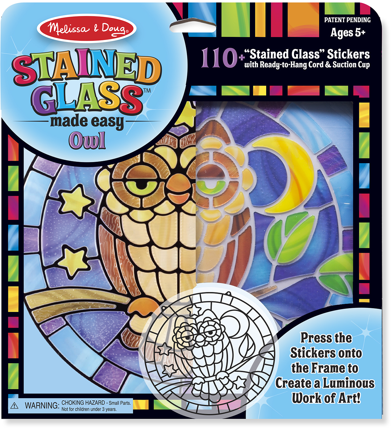 Wholesale Melissa & Doug Stained Glass - Owl(24x$7.94)