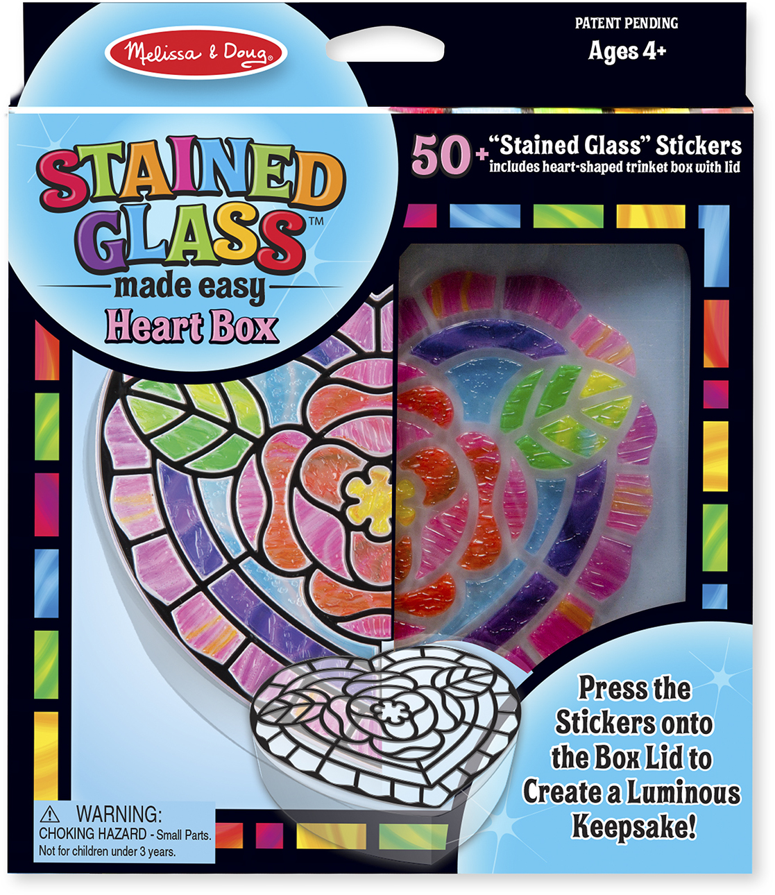 Wholesale Melissa & Doug Stained Glass Made Easy - Heart Box(24x$6.33)