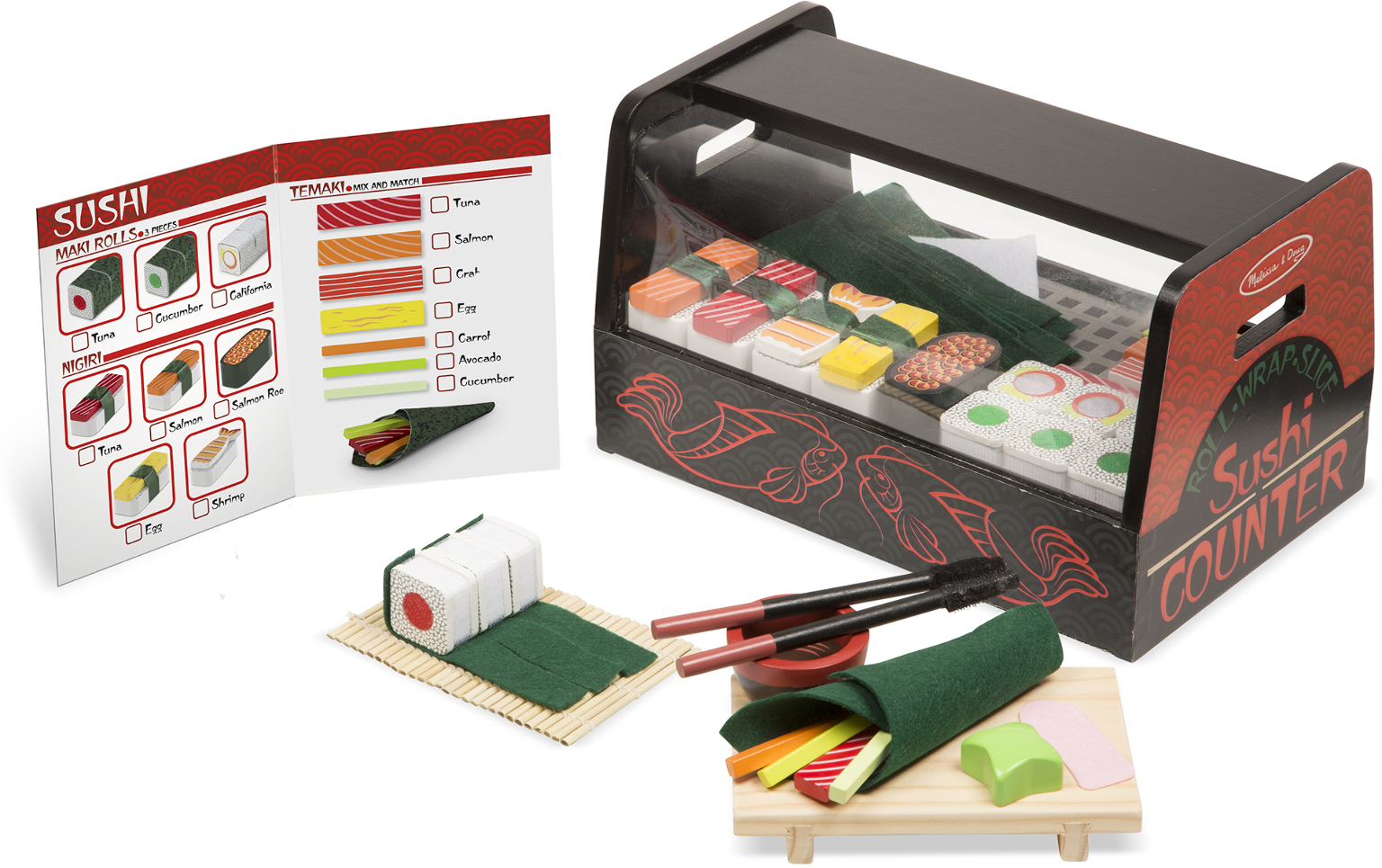 Wholesale Melissa & Doug Roll, Wrap & Slice Sushi Counter(4x$39.61)