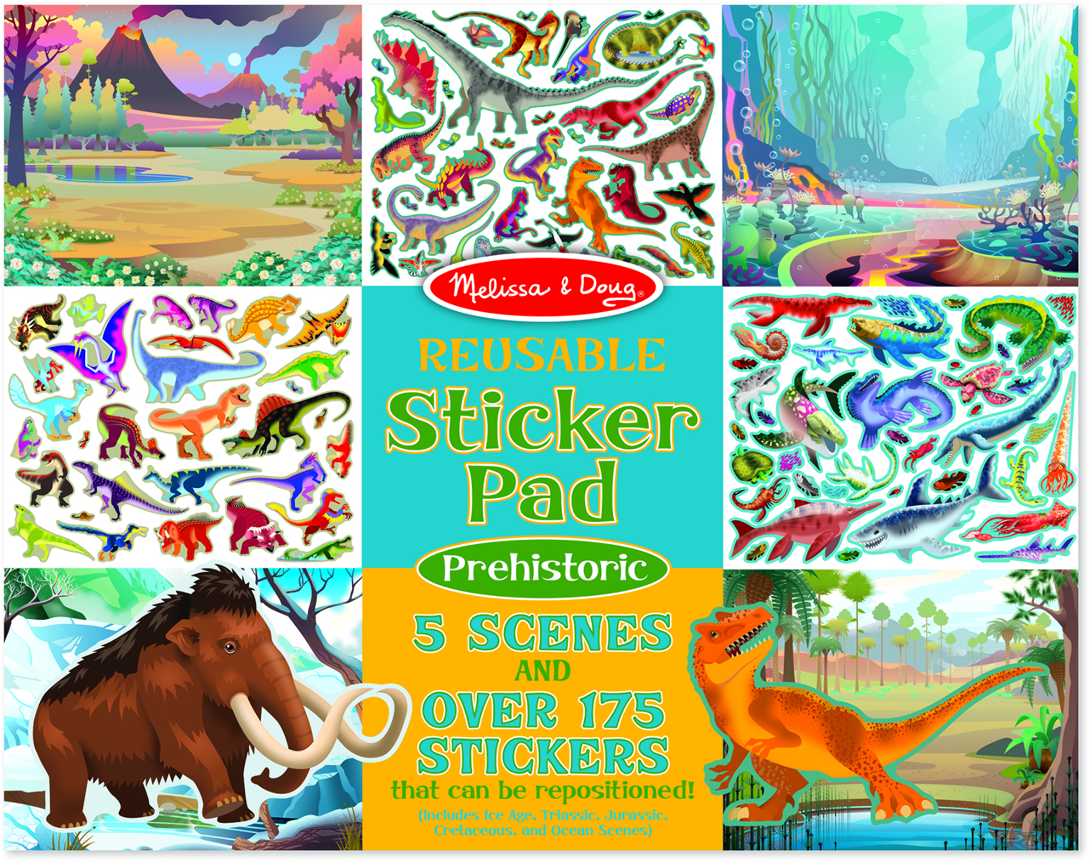 Wholesale Melissa & Doug Reusable Sticker Pad - Prehistoric(20x$3.97)