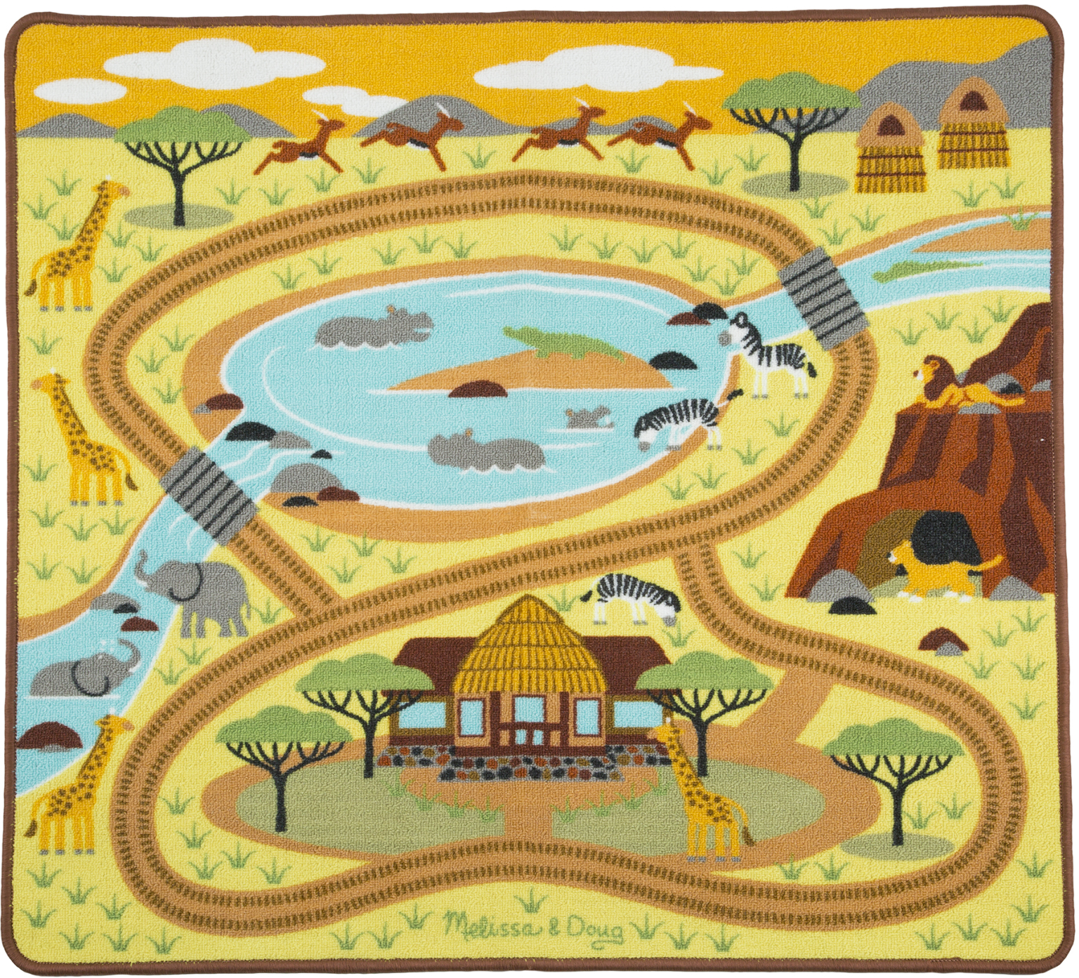 Wholesale Melissa & Doug Round the Savanna Safari Rug(6x$23.75)