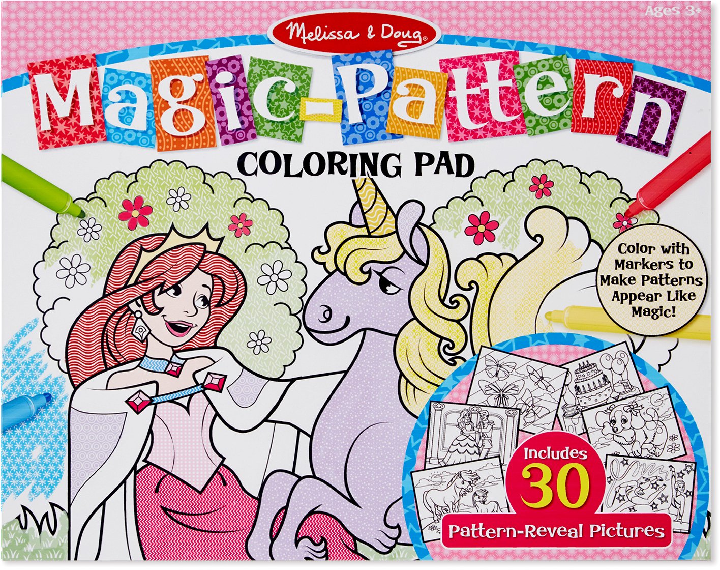 Wholesale Melissa & Doug Magic-Patterns Coloring Pad - Pink(20x$3.97)