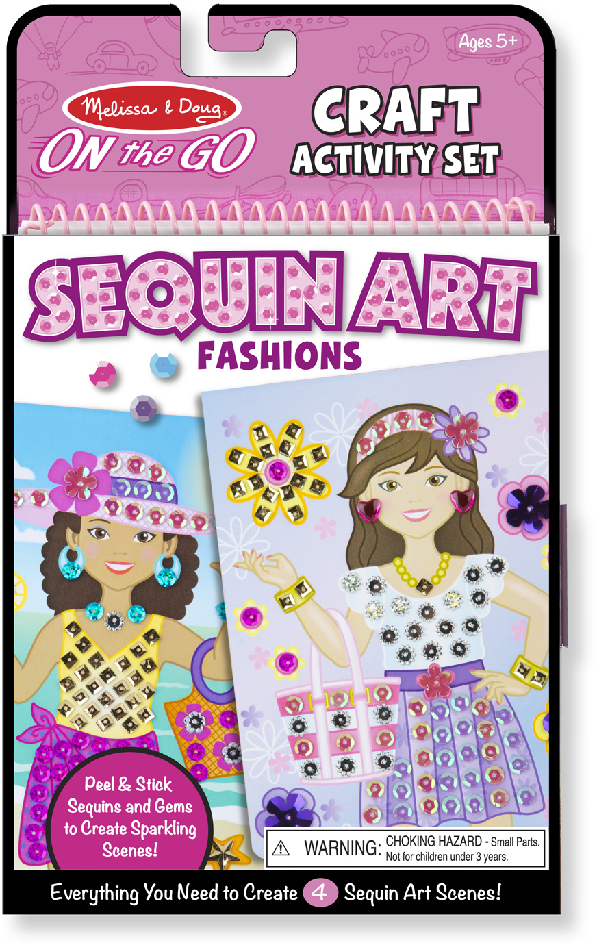 Melissa & Doug On-the-Go Crafts - Sequin Art - Fashion(48x$5.51)