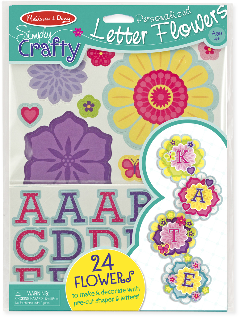 Melissa & Doug Simply Crafty - Personalized Letter Flowers(24x$3.97)
