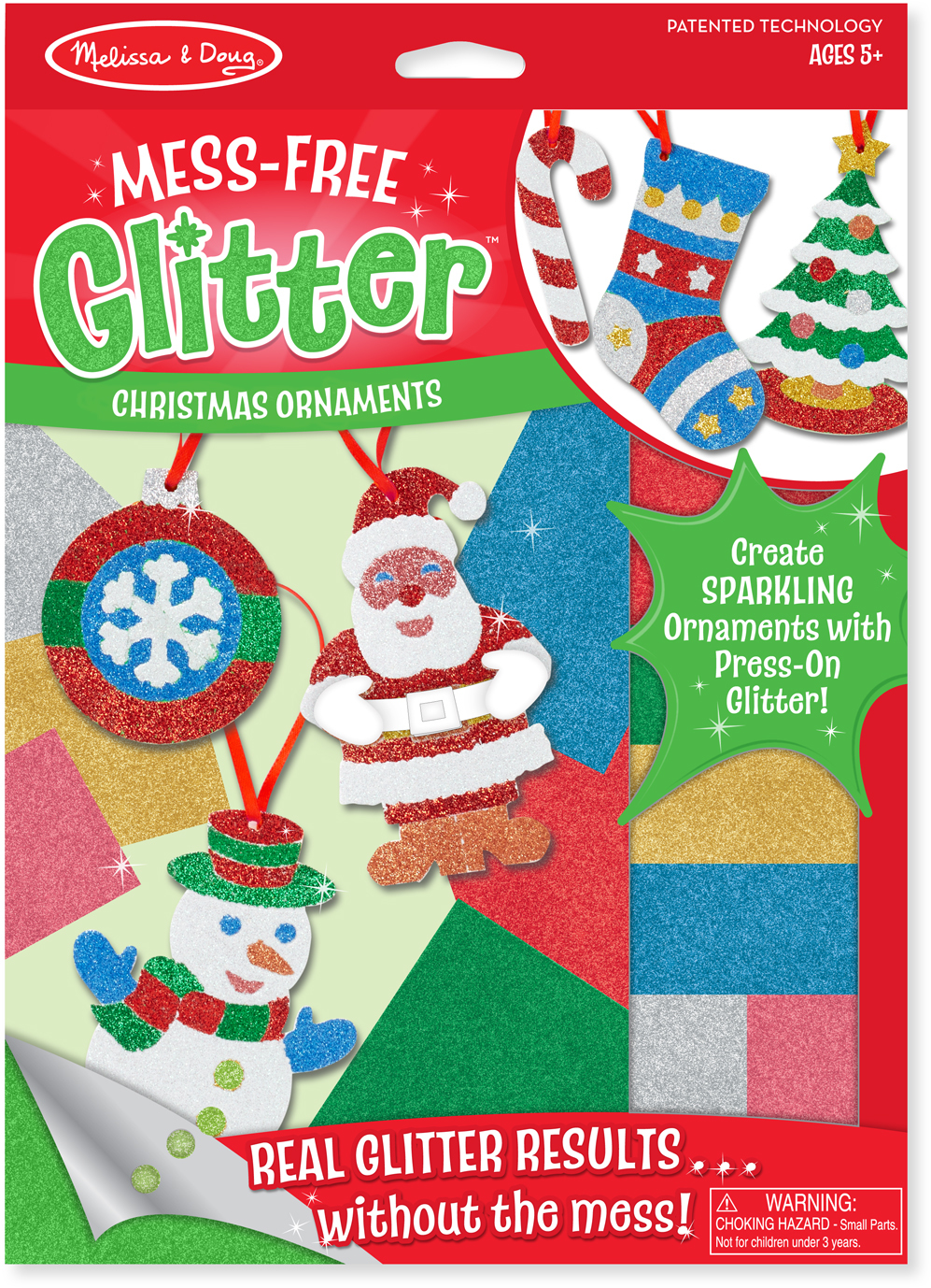 Melissa & Doug Mess Free Glitter - Christmas Ornaments(72x$3.97)
