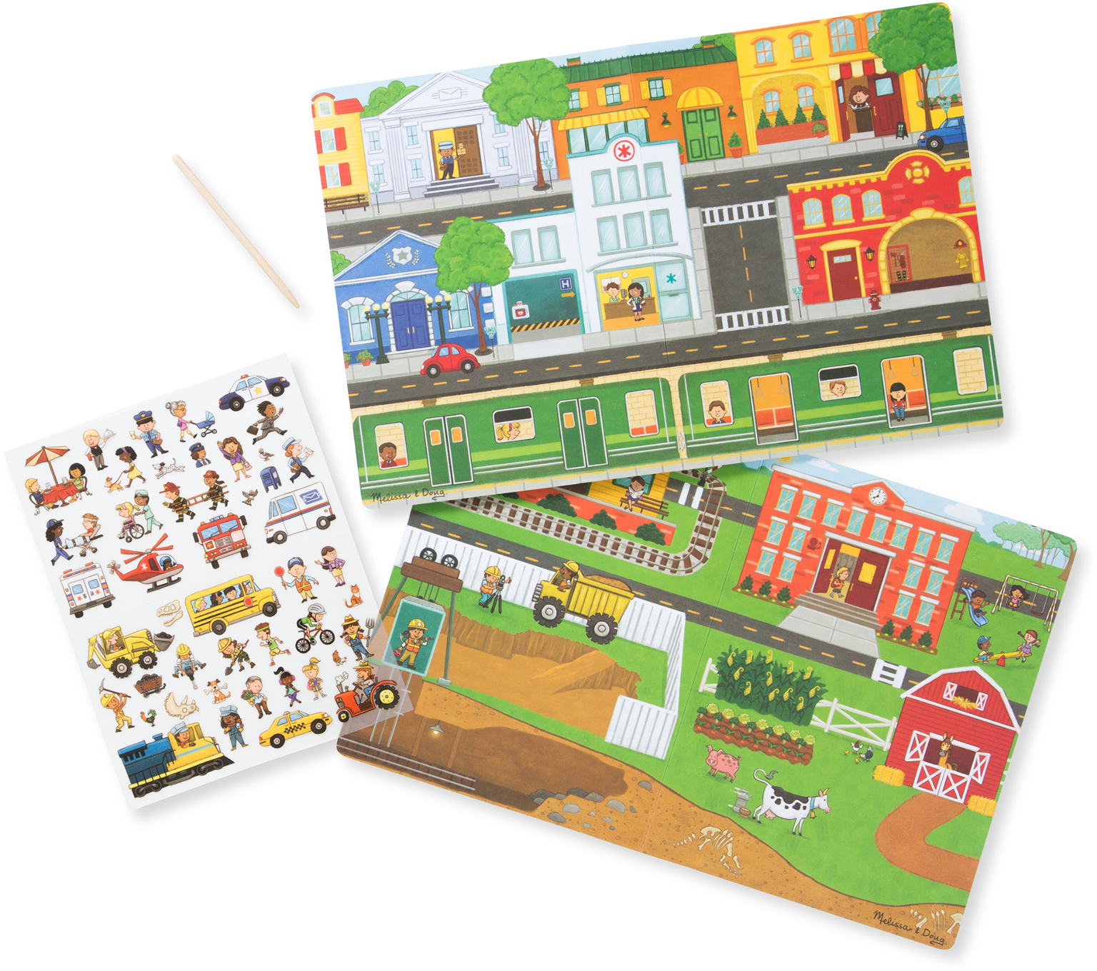 Melissa & Doug Transfer Sticker Set - Around the Town(20x$4.03)