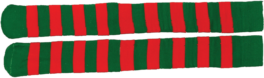 Wholesale Red and Green Striped Christmas Socks(2x$10.29)