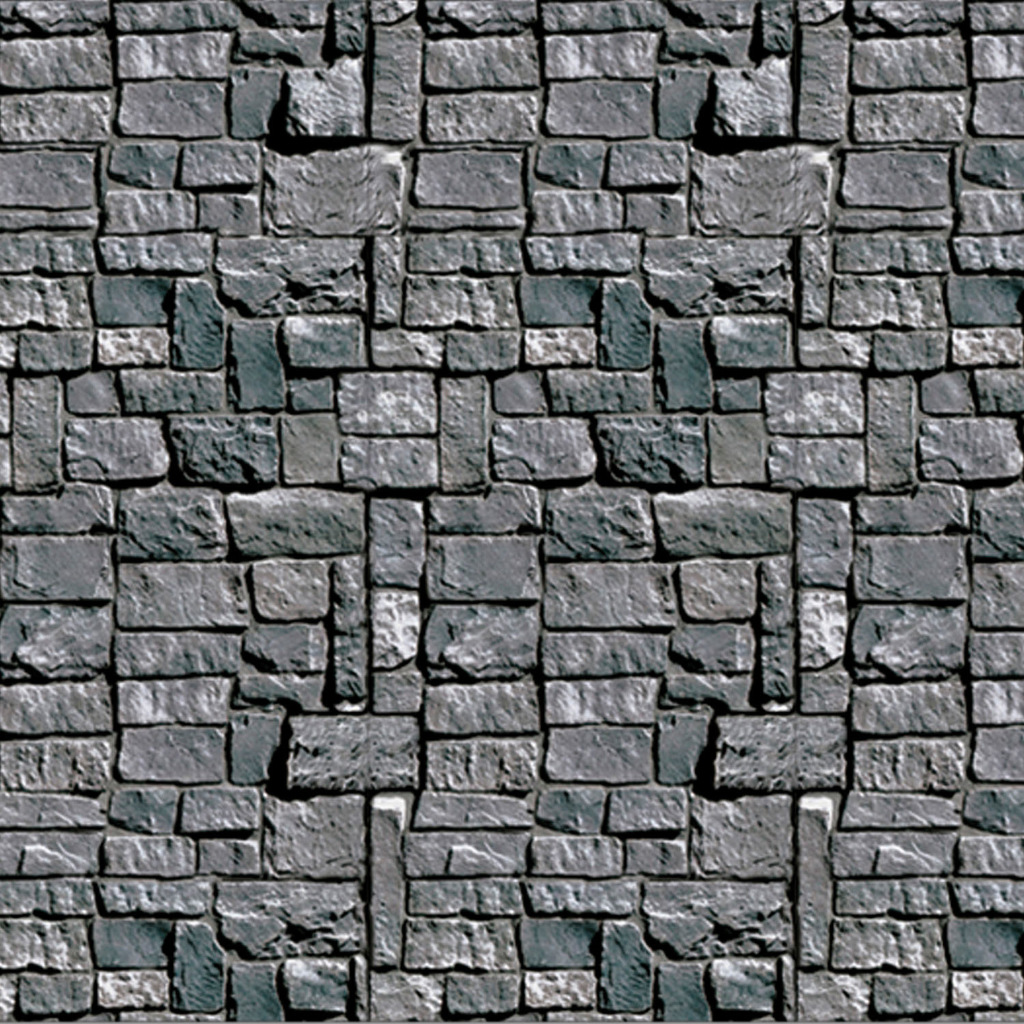 Beistle - 00911 - Stone Wall Backdrop - Pack of 6