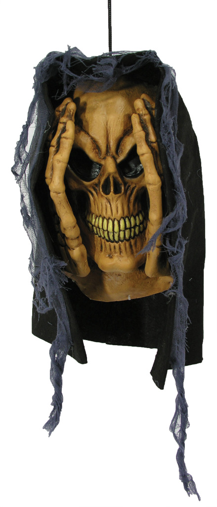 Halloween Prop: Peeping Tom Window Prop Skull