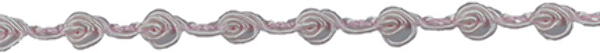 Wholesale Rose Grimp Trim 1 / 4"X4ft-Light Pink(6x$3.50)
