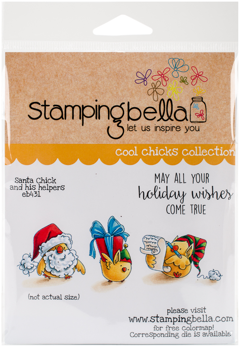 Stamping Bella Cling Stamp 6.5"X4.5"-Santa Chick & Helpers(2x$14.80)
