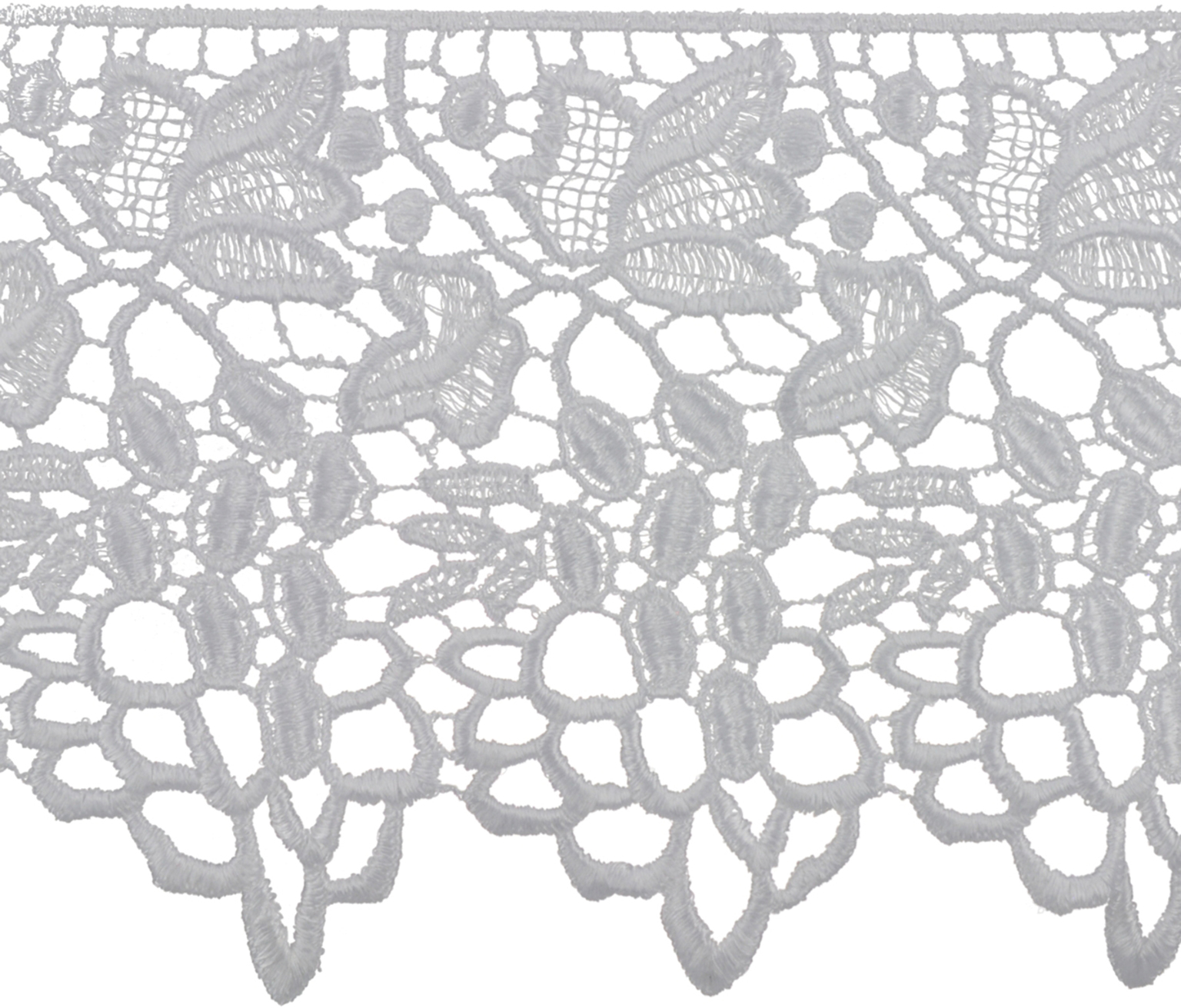 Grape Vine Edge Venice Lace Trim 5-1 / 2"X5yd-White