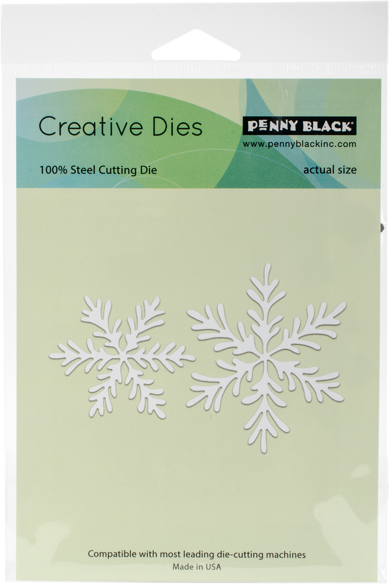 Penny Black Creative Dies-Snowflake Duo, 2.5"X4.3"